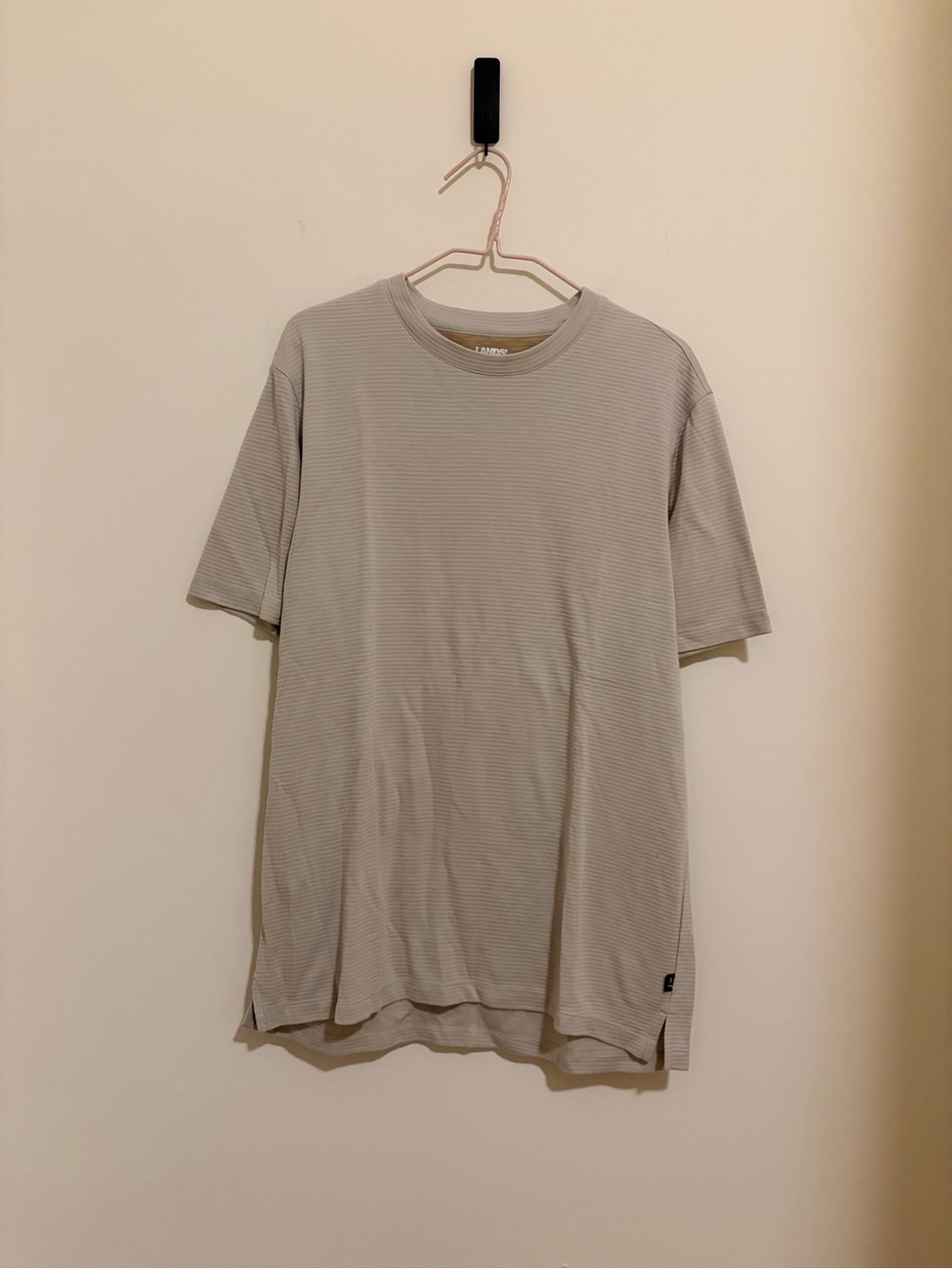 Lands' End Men's Short Sleeve Crew Tee - Sand